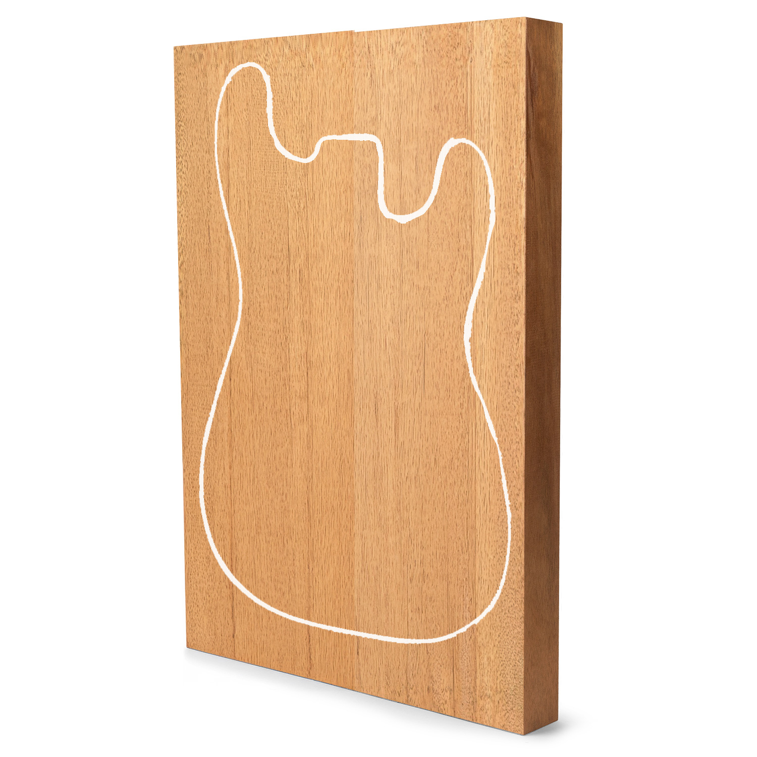 Afrikanischer Mahagoni-Korpusrohling, 2-Piece